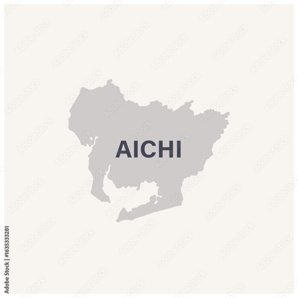 Obraz premium 愛知県のアイコン、日本の47都道府県のアイコンより. Aichi Prefecture icon, from the icons of Japan's 47 prefectures 