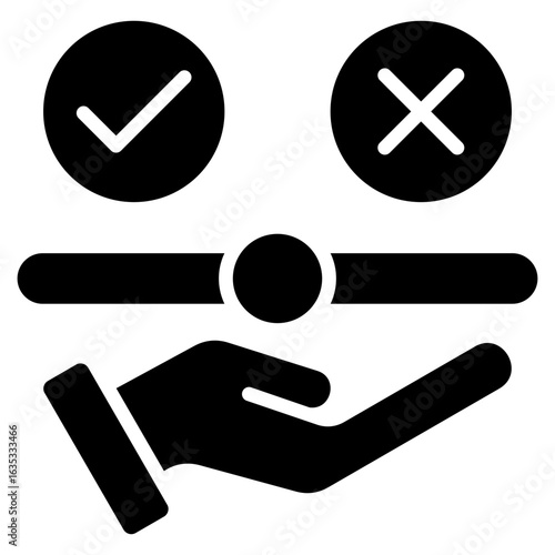 Fairness Glyph Black Icon