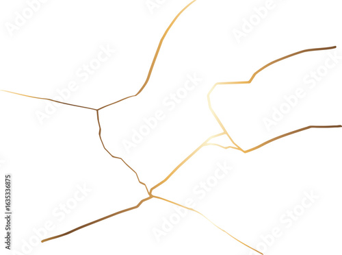 白バックを修復する金継ぎ