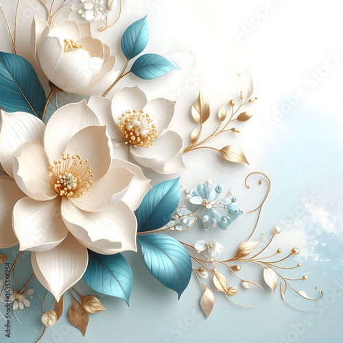 Floral wallpaper design