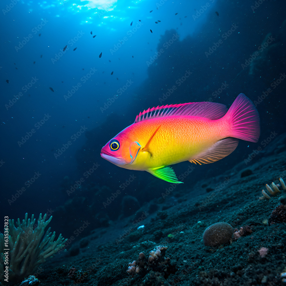 Fototapeta premium yellow tang fish