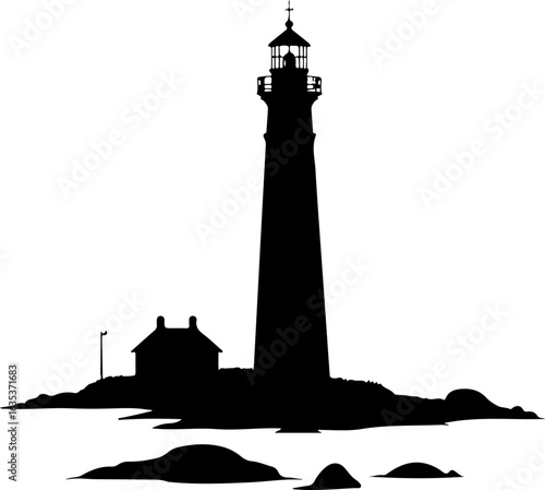 lighthouse on the beach, lighthouse, sea, sky, water, sunset, ocean, light, tower, architecture, beacon, coast, travel, landscape, building, silhouette, landmark, navigation, coastline, beach, greece,