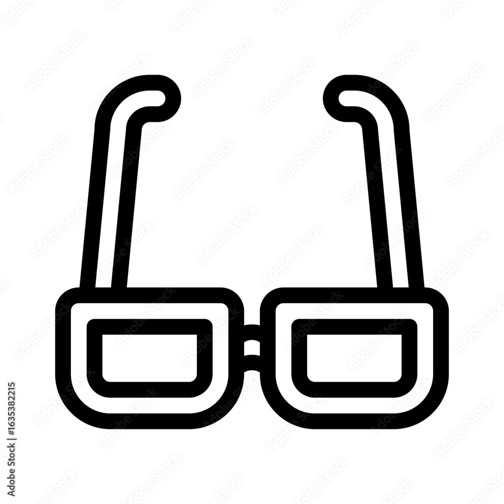Obraz premium glasses line icon