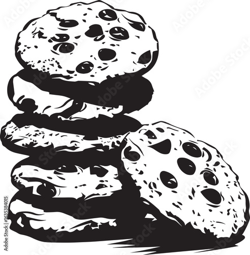Cookies clean simple silhouette