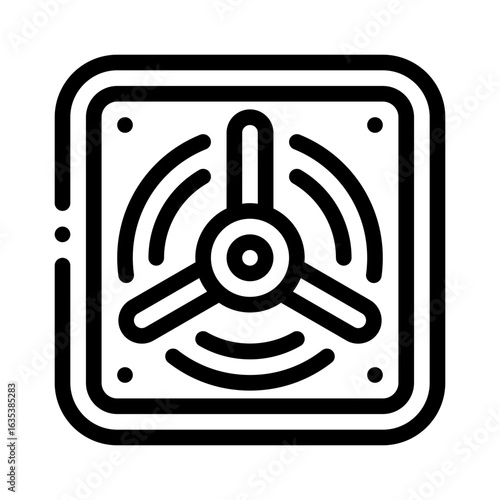 exhaust fan line icon
