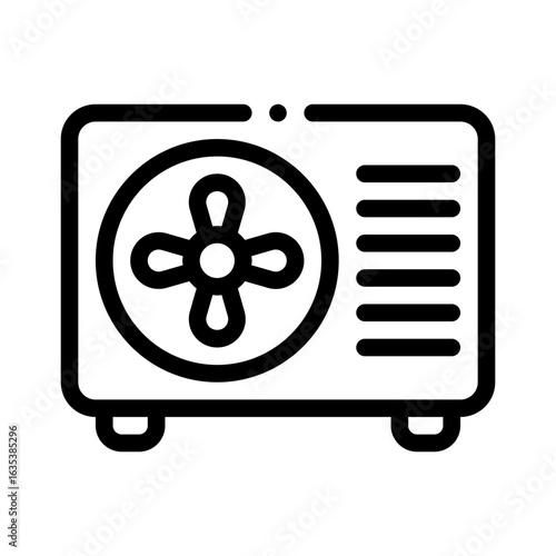 heat pump line icon