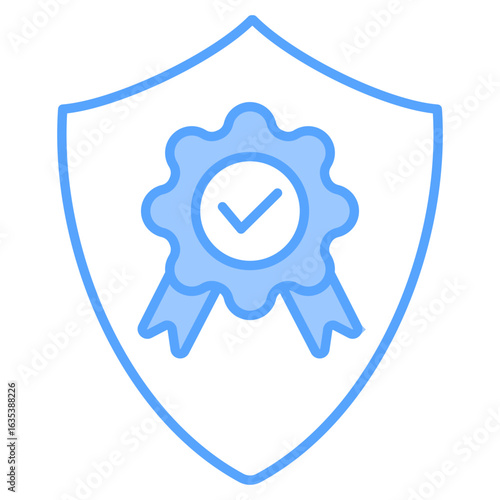 Quality Insurance Blue Icon