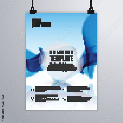 Abstract Music Poster | Start Training today Business Brochure Abstract Flyer | flyer template | Gradient Cyber Monday poster save up to 80% blue background design poster