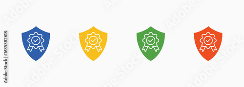 Quality Insurance Icon Set Color Multiple Style Collection