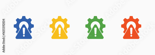 Defect Icon Set Color Multiple Style Collection