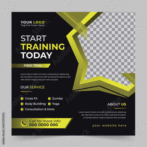 Start Training today Business Brochure Abstract Flyer | flyer template | Gradient Cyber Monday poster save up to 80% blue background design poster