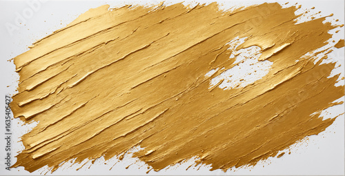 thick textured golden paint...