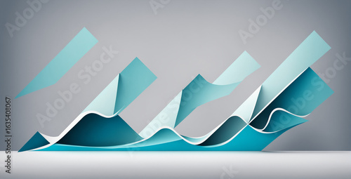 three dimensional line grap...