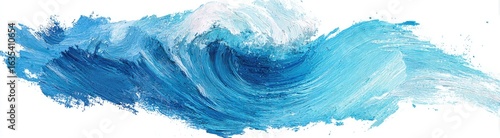 Wallpaper Mural Abstract painting of a powerful, textured wave Torontodigital.ca