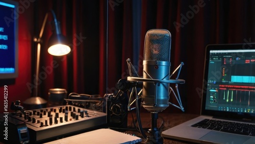 Late Night Podcast Studio Vibes