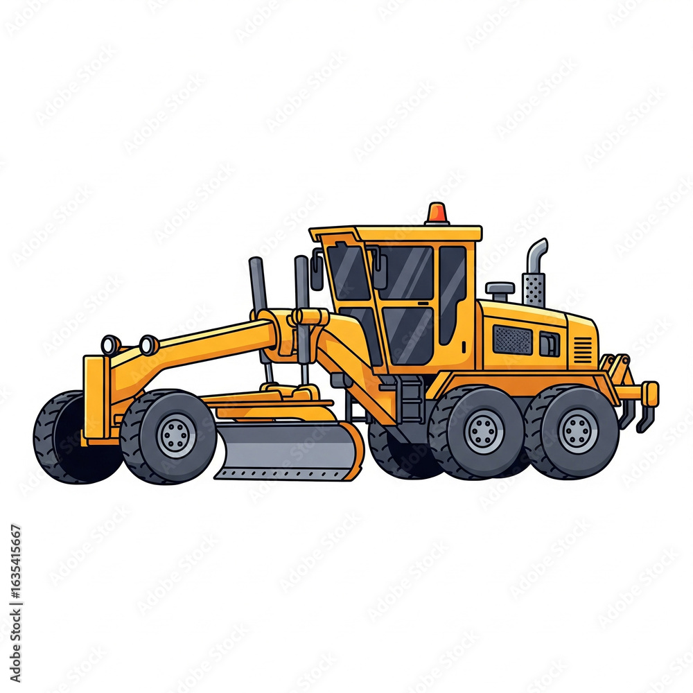 Fototapeta premium bulldozer isolated on white