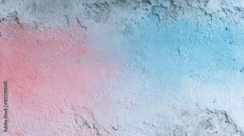 Pink and blue textured wall, urban backdrop, design element