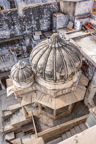 Historic Dome Architecture in Pushkar, Rajasthan, India, 24 Jan 24