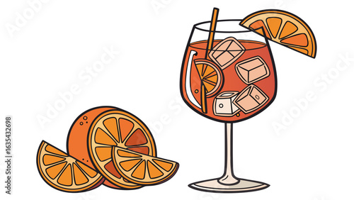 Cute smiling cartoon snail with a spiral shell vector illustration