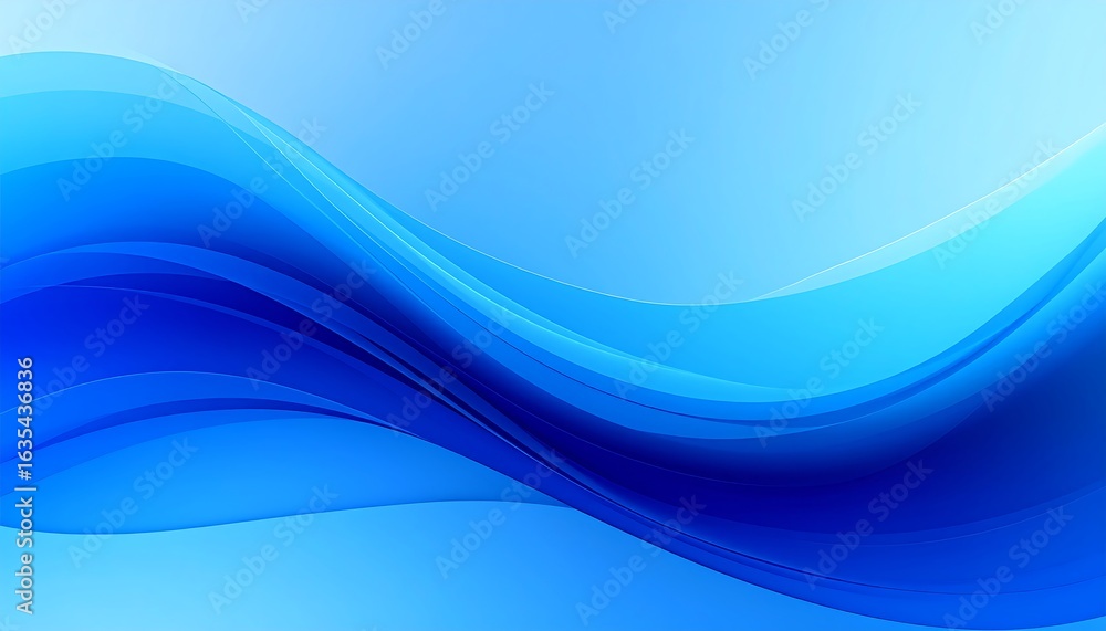 Fototapeta premium Abstract blue waves background (1)