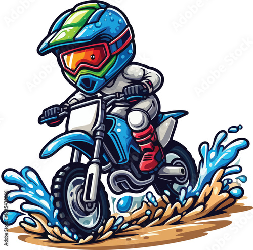 pose of dirt bike