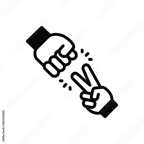 Black solid icon for guess