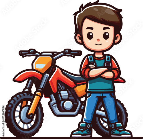 pose of dirt bike
