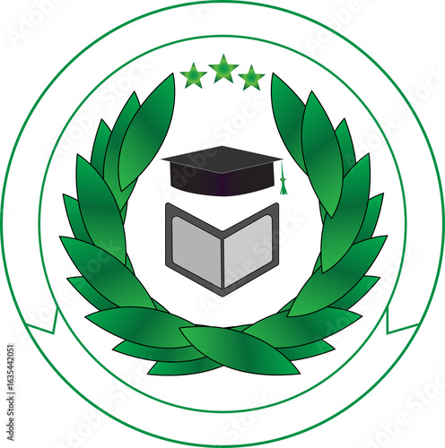vector illustration of a laurel wreath
