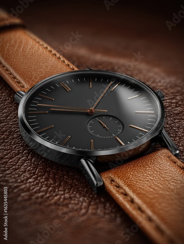 Wallpaper Mural Close-up of a stylish, minimalist watch Torontodigital.ca