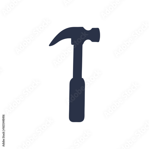 hammer silhouette isolated on white background
