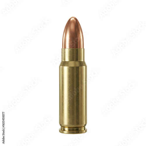 Wallpaper Mural Isolated Detailed Ammunition Bullet With Brass Shell and Copper Projectile Torontodigital.ca