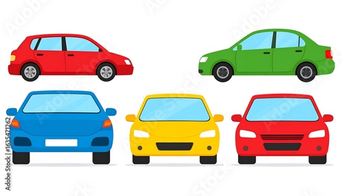 Colorful cartoon cars (1)