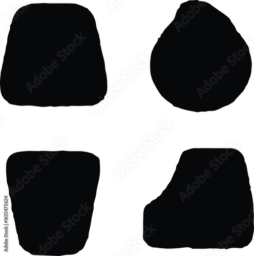Detailed black silhouette design composed of many parallel lines and transparency.