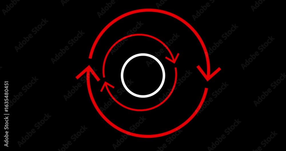 Infinite loop moving hypnosis hexagon particles 4K technological hud interface. Alternative moving energy concept recharging  Hologram chart innovation. Matrix network burst blueprint. Power indicator