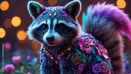 Fantastical Raccoon for a Fairytale or Fantasy Theme