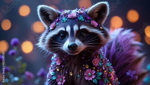 Fantastical Raccoon for a Fairytale or Fantasy Theme