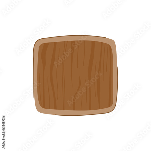 ecofriendly bamboo plate cartoon vector illustration