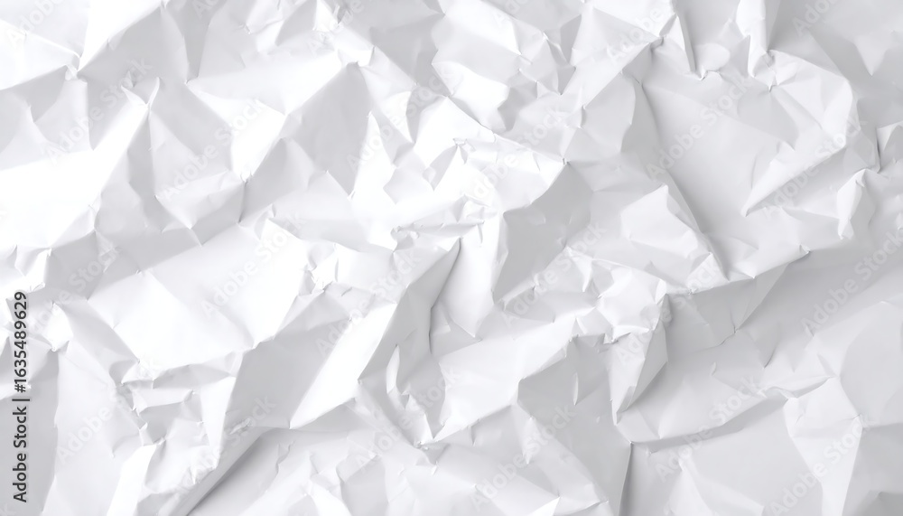Obraz premium Crumpled white paper texture (1)