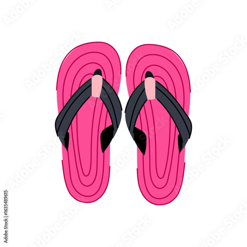 espadrilles beach footwear cartoon vector illustration