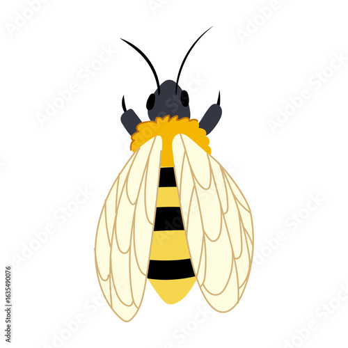 colony bee cartoon vector illustration