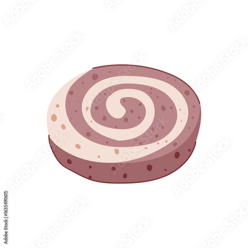 chocolate biscuit cookie cartoon vector illustration