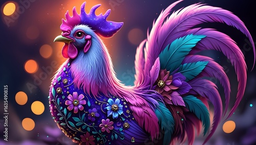 Fantastical Rooster for a Fairytale or Fantasy Theme
