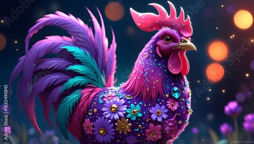 Fantastical Rooster for a Fairytale or Fantasy Theme