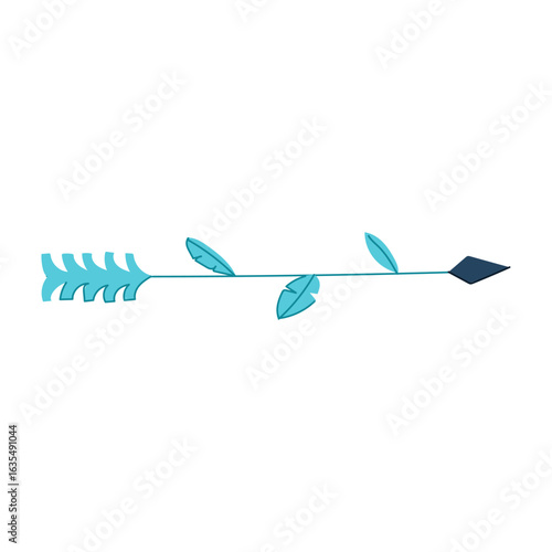 vintage boho arrow cartoon vector illustration