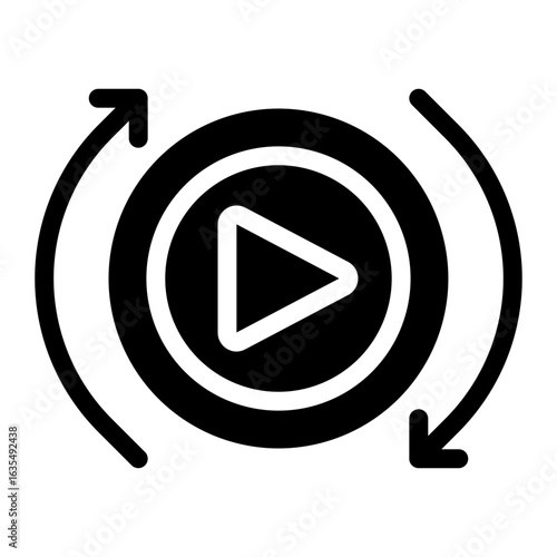 sync glyph icon