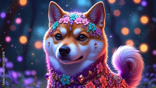 Fantastical Shiba Inu for a Fairytale or Fantasy Theme