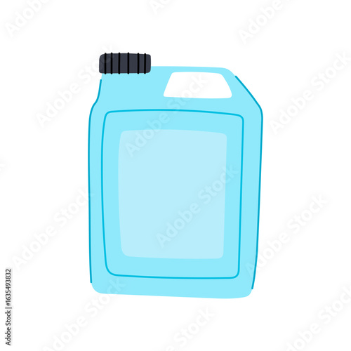 versatile canister plastic cartoon vector illustration