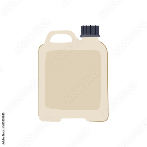 transparent canister plastic cartoon vector illustration