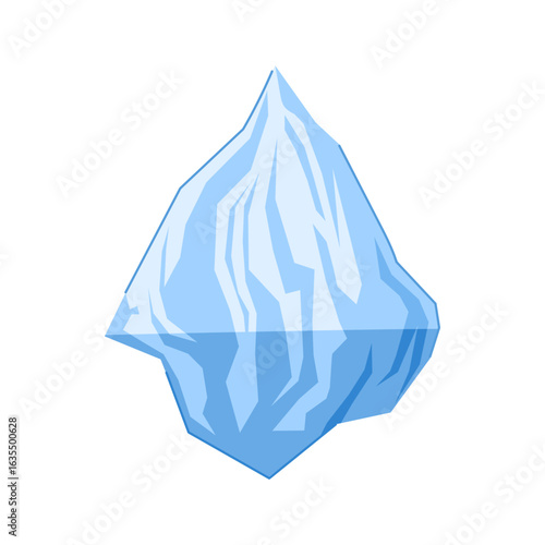 climate iceberg cartoon vector illustration