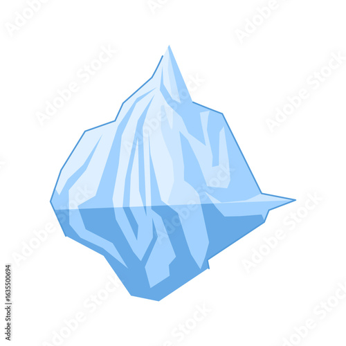 water iceberg cartoon vector illustration